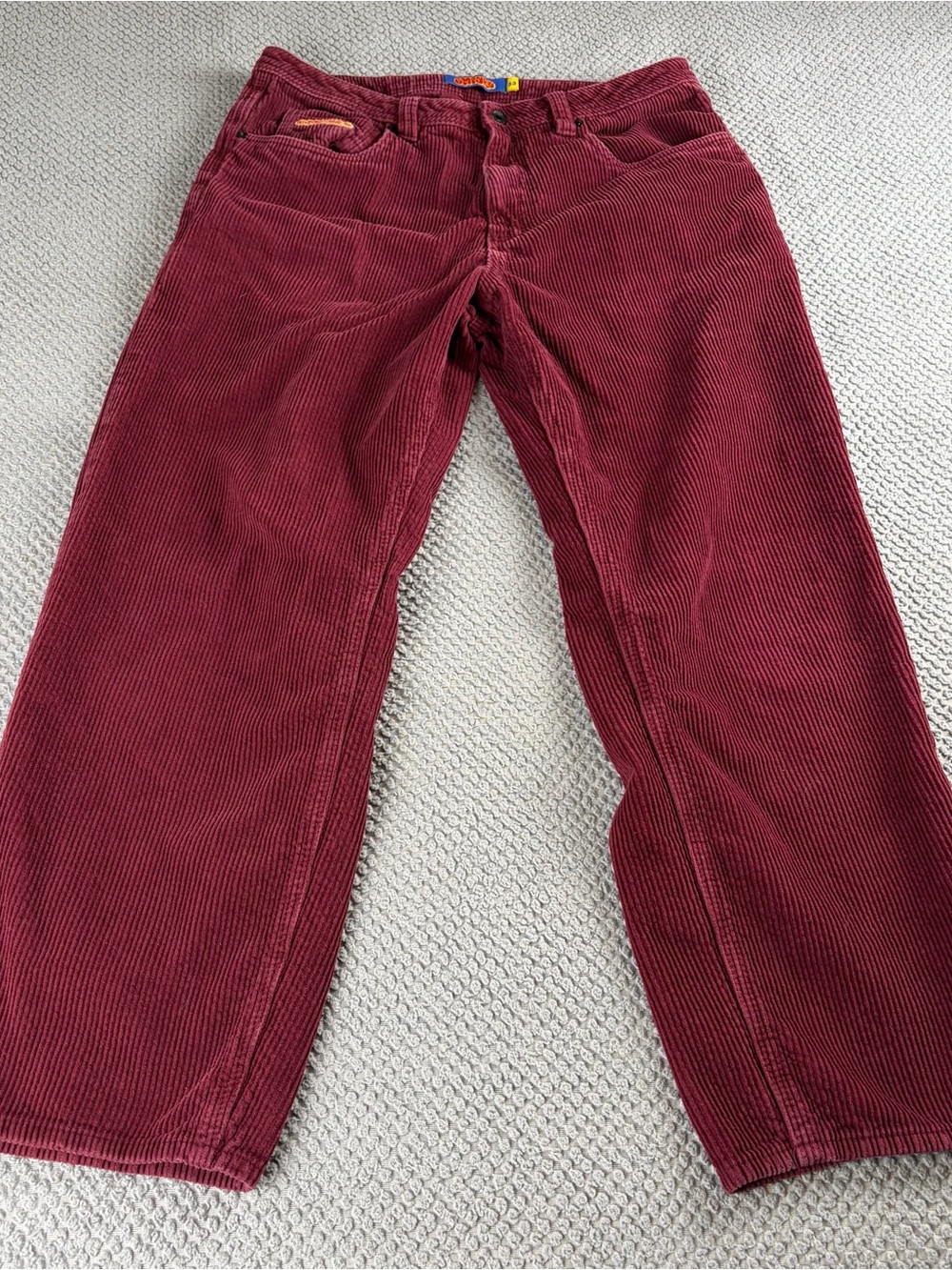 Empyre Men’s Corduroy Pants in Burgundy